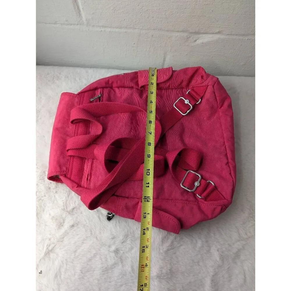 Kipling City Pack Ravier Medium Pink Backpack *Missing Monkey Keychain‎
